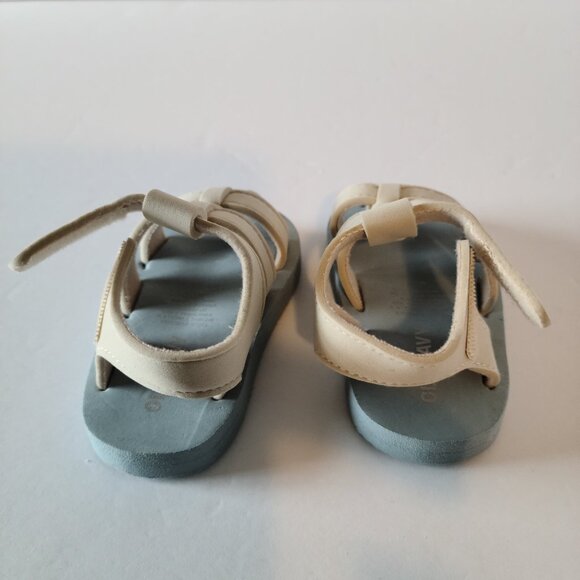 OLD NAVY BABY UNISEX FISHERMAN SANDALS "A STONE'S THROW" 6-12 MONTH SIZE 11 - Picture 4 of 9